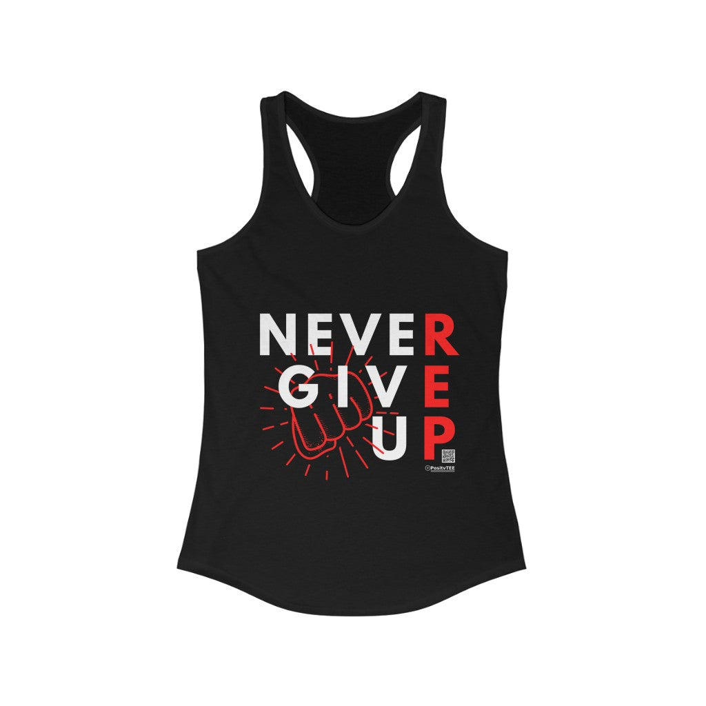  Lorna Jane Womens Never Give Up Graphic Tank
